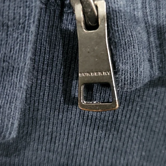 Burberry Kids Navy Blue Zip Up Hoodie Cotton Size 4Y - Picture 9 of 10